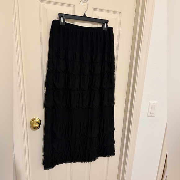 Dresses & Skirts - HOLD - Handmade Elegant Black Tiered Skirt